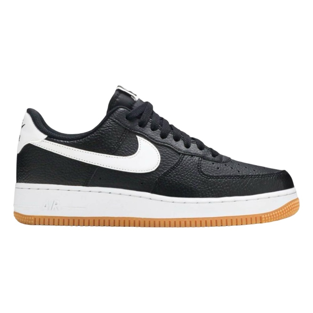 EUC Nike Air Force 1 ’07 Black White Gum Sneakers - Picture 3 of 13